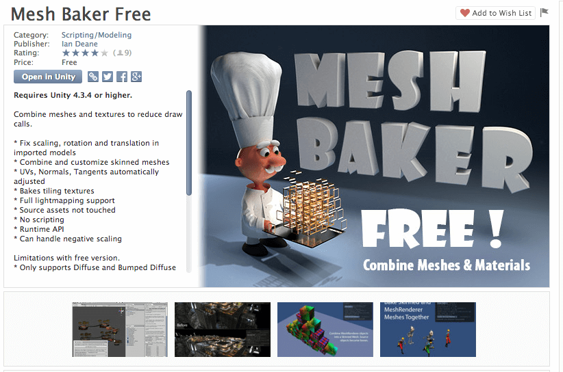 Baking unity. Mesh Baker. Unity free Assets. Unity Mesh.normals. Asset Unity download.